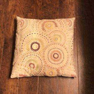 Jewel tone boho designed pillow cover and pillow